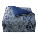 Waterford Blarney CSBLNYW40403QU juego de edredon 4 piezas azul marino Queen
