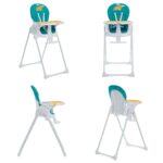 Dream On Me Fisher Price Tiny Bites - Trona para bebés y niños pequeños, Hello Sunshine, plegable con un solo clic, 7 ni