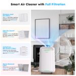 Purificador de aire inteligente Nuwave OxyPure ZERO 47251 filtro HEPA 4 etapas lavable reutilizable para habitaciones gr