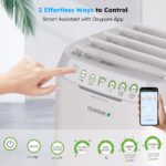Purificador de aire inteligente Nuwave OxyPure ZERO 47251 filtro HEPA 4 etapas lavable reutilizable para habitaciones gr