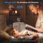 Purificador de aire inteligente Nuwave OxyPure ZERO 47251 filtro HEPA 4 etapas lavable reutilizable para habitaciones gr