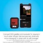 Garmin inReach® Messenger Plus, comunicador satelital SOS con foto, mensajería de texto y voz sin servicio celular, bate