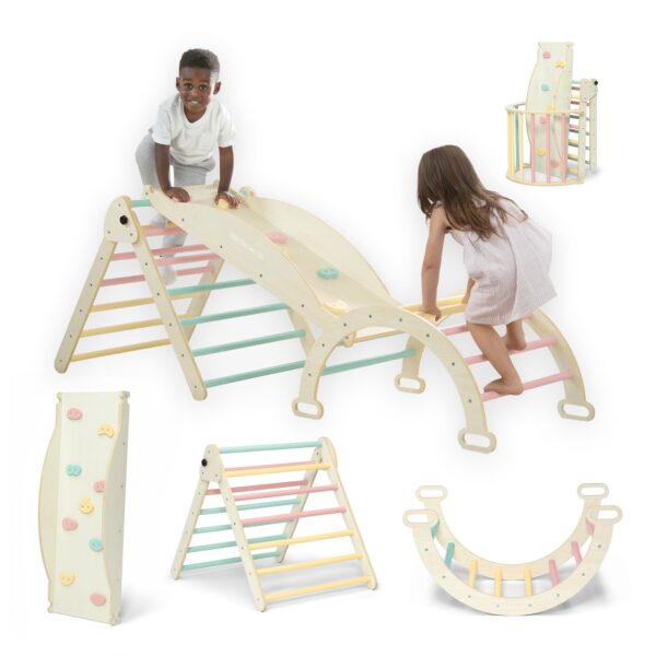 Delta Children Lil' Climber Gym - Gimnasio de escalada en interiores / gimnasio de la jungla para niños - Juguete Montes