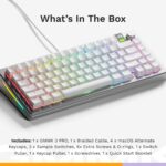 Teclado Mecánico Glorious GMMK 3 PRO TKL 75% GLO-KB-GMMK3-PRO-75 Carcasa Aluminio Interruptores MX Hot-Swap Espuma Absor