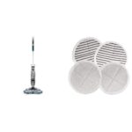 Paquete Trapeador Inalámbrico Bissell SpinWave Expert 23159 Pisos Duros Titanio con Kit Almohadillas Repuesto 2124