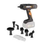 Limpiador de Vapor de Mano Inalámbrico WORX WX770L.9 SteamStorm 20V Precalentamiento 8 Segundos 220°F