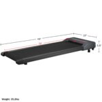 Caminadora bajo escritorio RAD Sportz 80-5214 portátil con control remoto y pantalla LED para casa y oficina