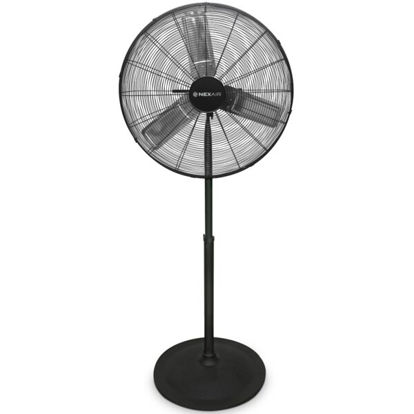 Ventilador de pedestal industrial Nexair NF008-HV30 30 pulgadas 3 velocidades altura ajustable 56 a 76 pulgadas metal