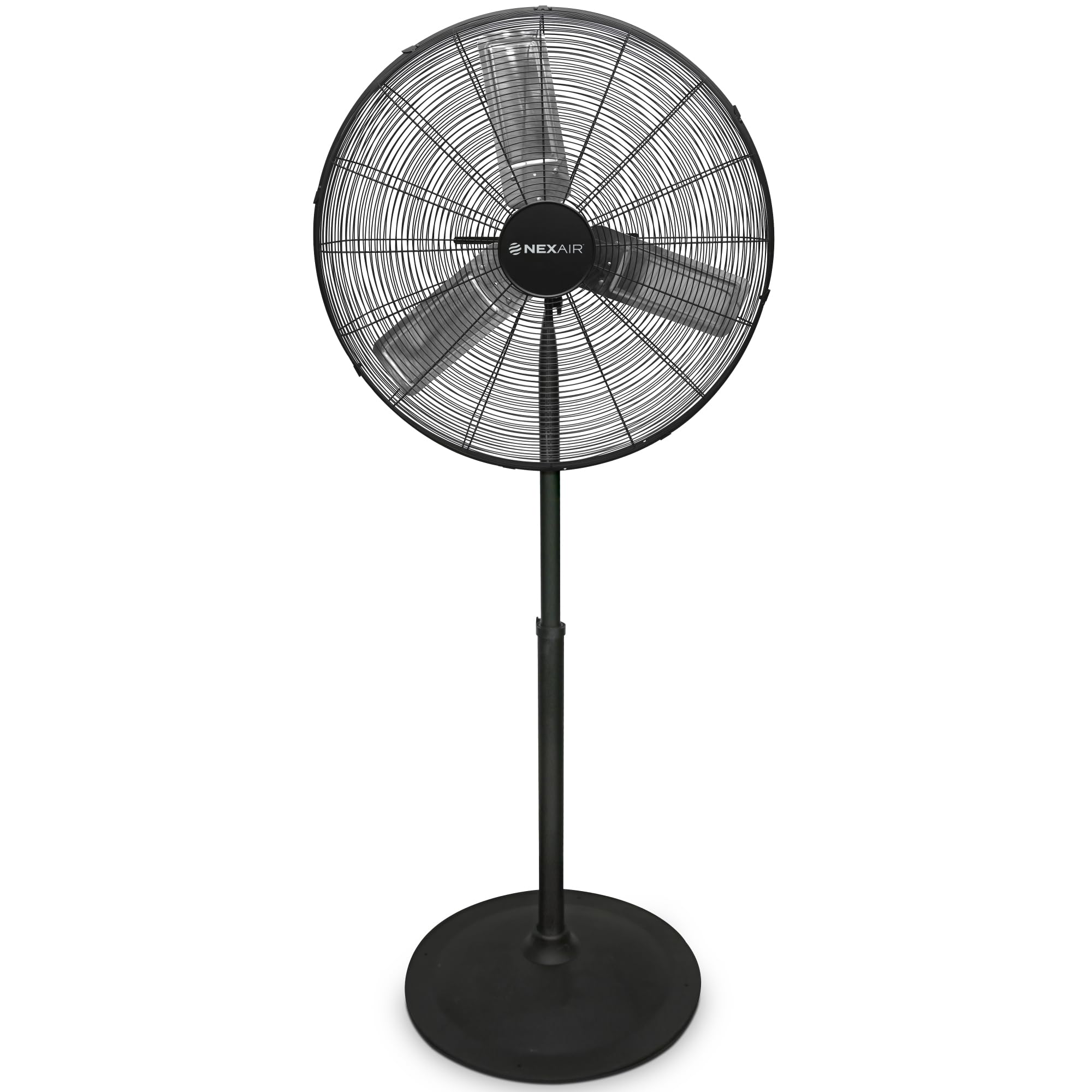 Version 1.0.0 Ventilador de pedestal industrial Nexair NF008-HV30 30 pulgadas 3 velocidades altura ajustable 56 a 76 pulgadas metal