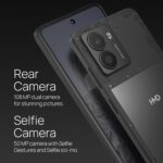 Teléfono Celular HMD Fusion TA-1658 desbloqueado Android 14 Dual SIM 6GB RAM 128GB pantalla HD+ 6.56 pulgadas 90Hz cámar
