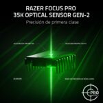 Razer Basilisk V3 Pro 35K Mouse inalámbrico para juegos: rueda de inclinación HyperScroll - Sensor óptico de 35K DPI Gen