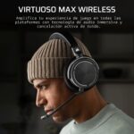 Corsair Virtuoso MAX Auriculares Inalambricos para Juegos CA-9011372-WW Dolby Atmos ANC 2.4GHz Bluetooth