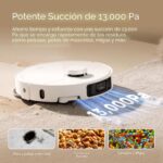 MOVA P10 Pro Ultra Robot Aspirador y Trapeador | 13,000 Pa | Lavado y Secado a 140°F | Fregona Extensible Doble Rotación