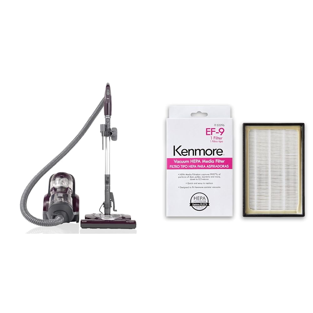 Version 1.0.0 Kenmore - Aspiradora compacta con contenedor sin bolsa ligera apta para mascotas 53296 Filtro de vacío de escape EF-9 pa
