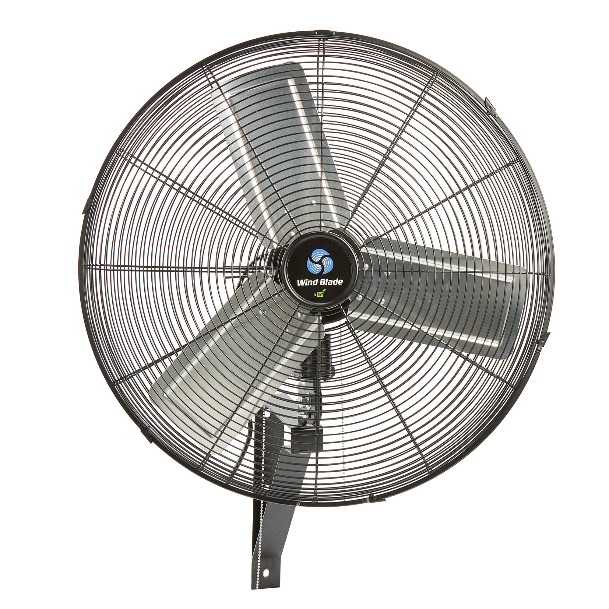 Version 1.0.0 Ventilador industrial de pared Restaurantware Wind Blade RWT1745B 24 pulgadas 6550 CFM motor 3 velocidades oscilante met