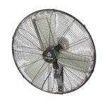 Ventilador industrial de pared Restaurantware Wind Blade RWT1745B 24 pulgadas 6550 CFM motor 3 velocidades oscilante met