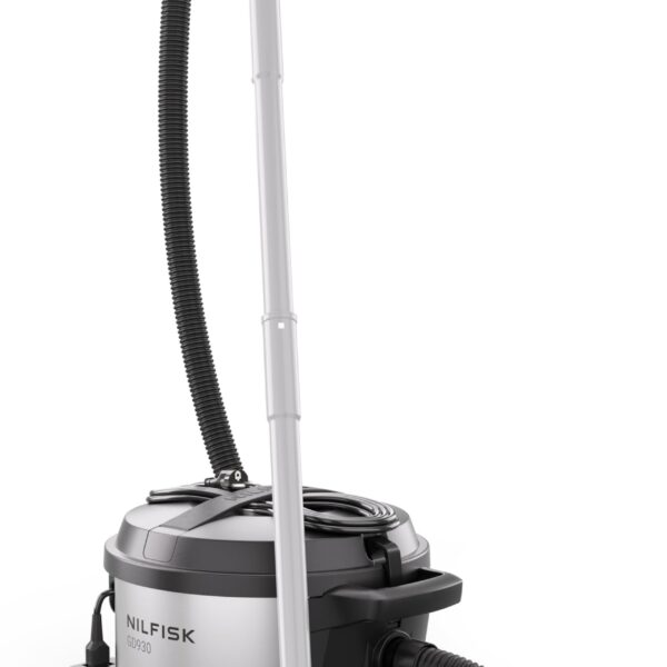 Aspiradora de Recipiente Nilfisk GD930 HEPA – Bolsa 15 L, Motor Ultra Silencioso, Cable Desmontable, Filtro HEPA Certifi