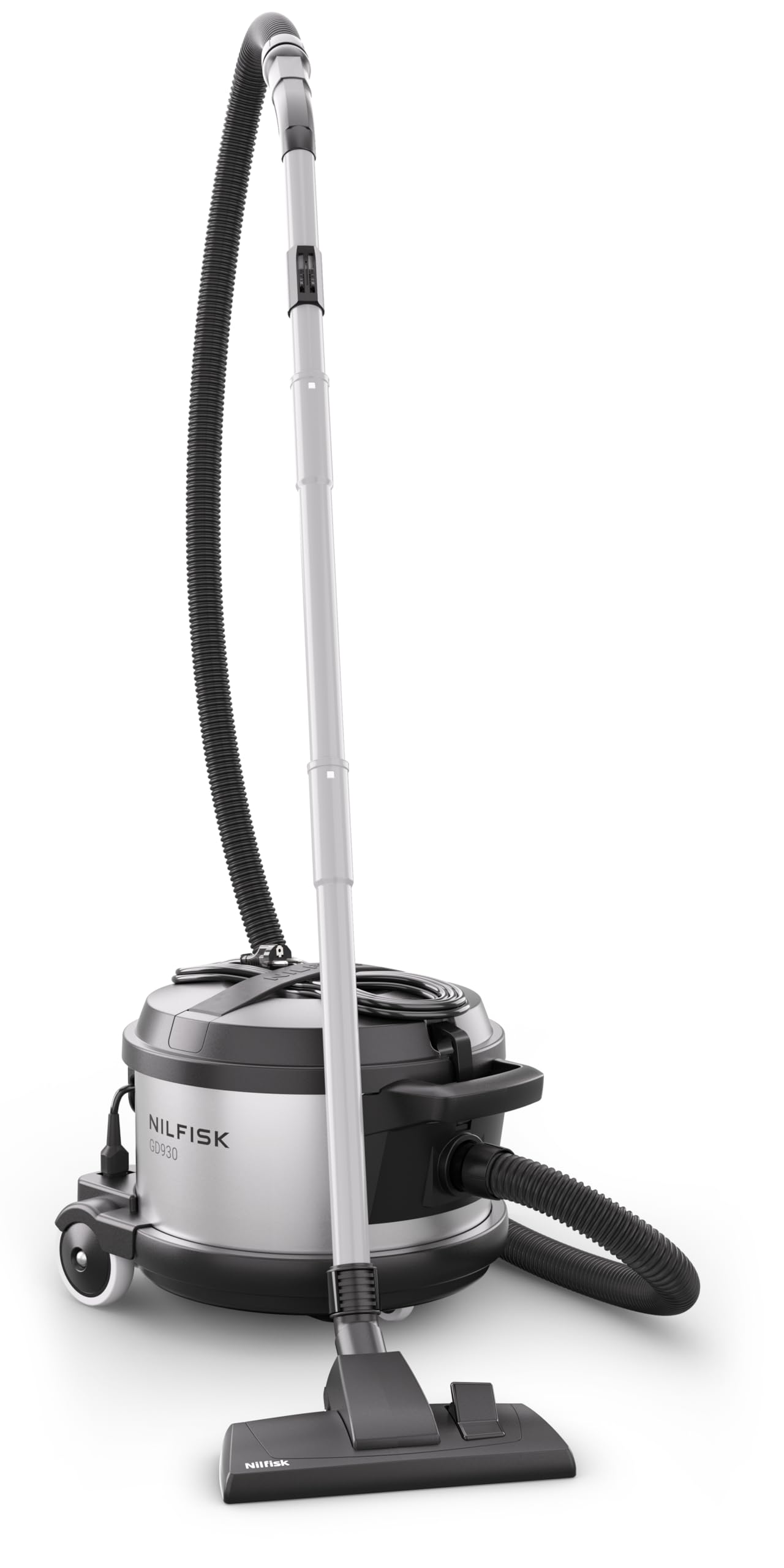 Version 1.0.0 Aspiradora de Recipiente Nilfisk GD930 HEPA – Bolsa 15 L, Motor Ultra Silencioso, Cable Desmontable, Filtro HEPA Certifi