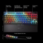 Teclado mecánico SteelSeries Apex Pro TKL Gen 3 64740 interruptores OmniPoint 3.0 hipermagnéticos actuación ajustable di