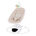 Baby Trend NuMotion Infinity Swing - 5 modos de movimiento de la vida real, pantalla táctil y control remoto, asiento re