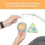 Baby Trend NuMotion Infinity Swing - 5 modos de movimiento de la vida real, pantalla táctil y control remoto, asiento re