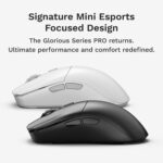 Mouse Inalámbrico Gaming Glorious Series 2 PRO GLO-MS-S2PRO-WL-BLK Ultraligero 55g Sondeo 8K Sensor 26K DPI Interruptore