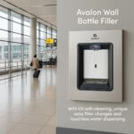 Estación de llenado de botellas de pared Avalon A50-S dispensador con sensor autolimpieza doble filtración pantalla digi