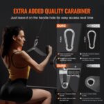 VEVOR LAT - Accesorios de tracción para máquina de cable, barra en V, barra en V, barra de tríceps, agarre de mango recu