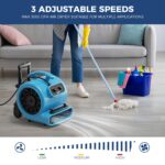 Soplador movedor de aire ALORAIR GE3000HTC 3000 CFM 4 posiciones temporizador 3H cable 20 pies apilable