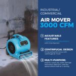 Soplador movedor de aire ALORAIR GE3000HTC 3000 CFM 4 posiciones temporizador 3H cable 20 pies apilable