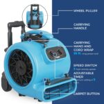 Soplador movedor de aire ALORAIR GE3000HTC 3000 CFM 4 posiciones temporizador 3H cable 20 pies apilable