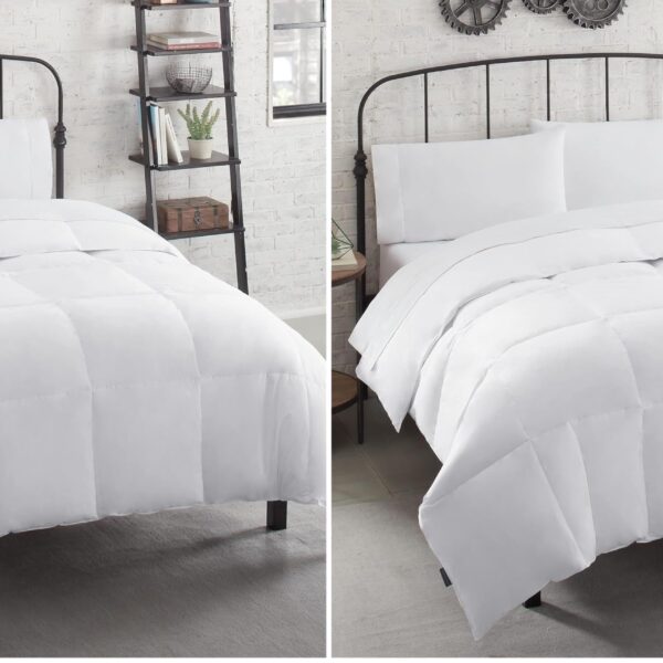 Edredon de plumon natural transpirable Live Comfortably LLC Mercantile 12111600092 Queen blanco todas las estaciones 4 b