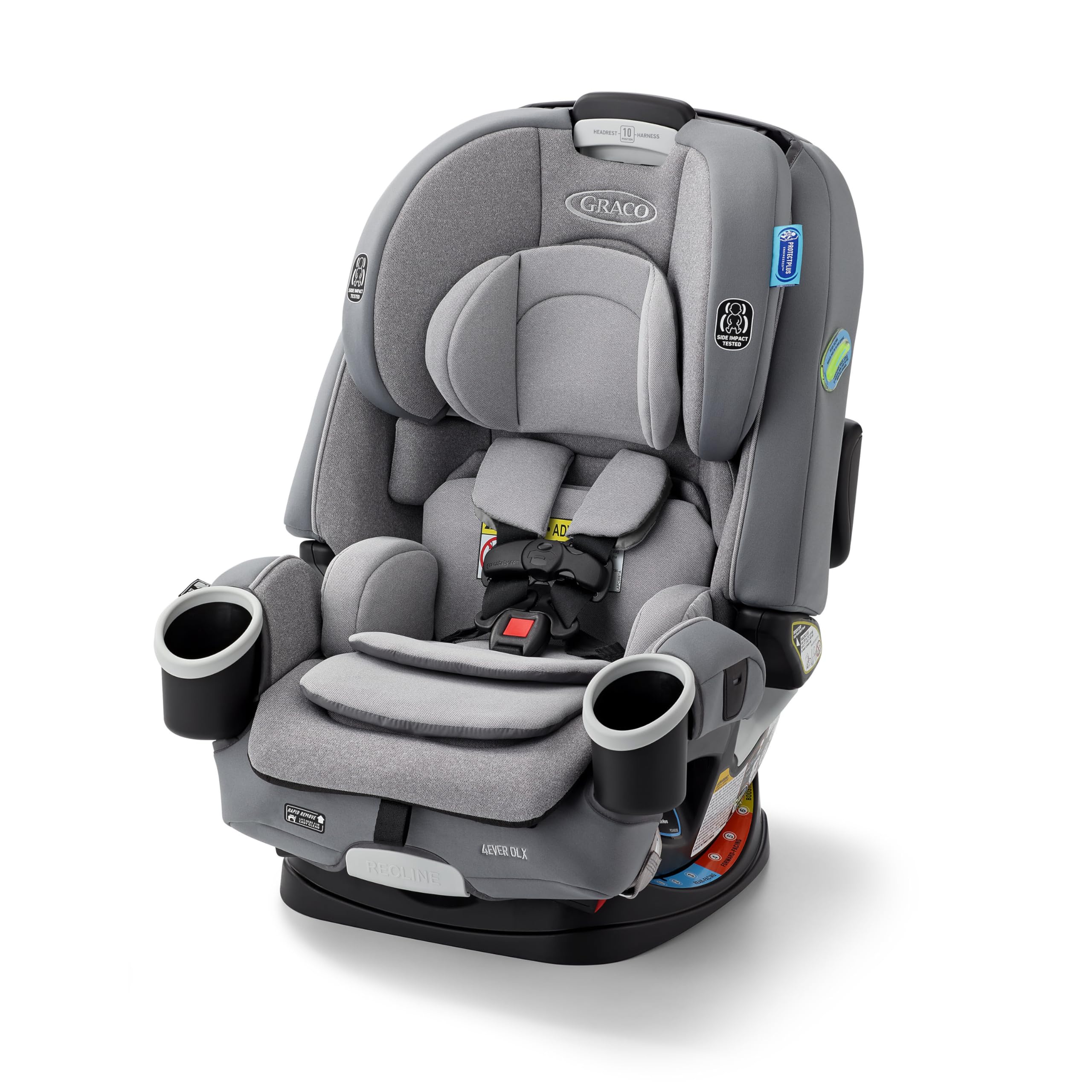Version 1.0.0 Asiento de coche convertible 4 en 1 Graco 4Ever DLX Newell 2215486 modos trasero adelante y elevador color Charlie para