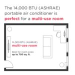 Climatizador Portatil Frio Calor Frigidaire FHPH142AA1 14000 BTU con WiFi