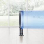 Ventilador de Torre Sin Aspas Dyson Cool AM07 573786-01 – Oscilación 70°, 10 Velocidades, Color Hierro/Azul