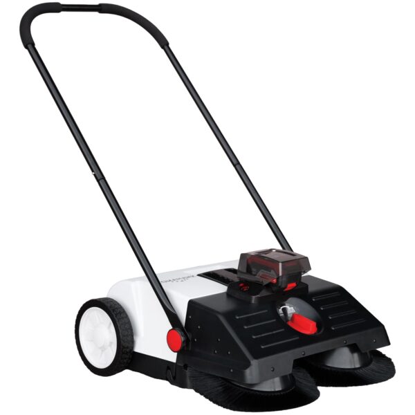 Barredora de Empuje con Batería Tomahawk Power eTOS22 22 pulgadas Sistema Doble Cepillo Iones de Litio 18V 5Ah