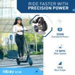 Hiboy S2 SE Electric Scooter, 10" Tires,17 Miles Range, 19 MPH Speed, Dual Brake System, Electric Scooter Adults Commuti