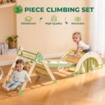 ROBOTIME Juguetes de escalada 5 en 1 para niños pequeños, juego de escalada Pikler de 3 piezas para niños pequeños, jueg