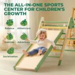 ROBOTIME Juguetes de escalada 5 en 1 para niños pequeños, juego de escalada Pikler de 3 piezas para niños pequeños, jueg