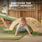 ROBOTIME Juguetes de escalada 5 en 1 para niños pequeños, juego de escalada Pikler de 3 piezas para niños pequeños, jueg
