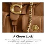 Coach Mochila Tabby de cuero acolchado para mujer