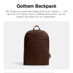 COACH Mochila Gotham para hombre, Arce, Tamaño único