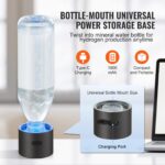 Generador de Agua de Hidrógeno Portátil VEVOR EHM-H13 Botella Ionizadora 240ml Tecnología SPE con Tubo de Inhalación Nas