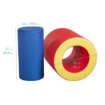 ECR4Kids SoftZone Tumble, Roll and Crawl Active Playset, formas de espuma, surtido, 2 piezas