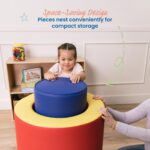ECR4Kids SoftZone Tumble, Roll and Crawl Active Playset, formas de espuma, surtido, 2 piezas