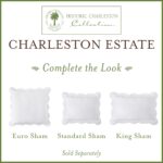 Colcha matelasse floral Charleston Estate Historic Charleston Keeco 43025039194 tamaño King Cal King algodón 100% blanco