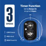 Secador de Piso Nexair NF021-CDG 1HP 3 velocidades apilable con temporizador de apagado automático