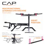 Cap Barbell Máquina de gimnasio de apalancamiento multifuncional para entrenamiento de fuerza de cuerpo completo