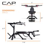 Cap Barbell Máquina de gimnasio de apalancamiento multifuncional para entrenamiento de fuerza de cuerpo completo