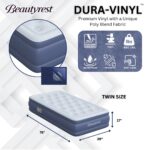 Colchón de aire individual elevado Beautyrest Supreme Boyd Sleep MM10917TW bomba incorporada vinilo resistente apagado a